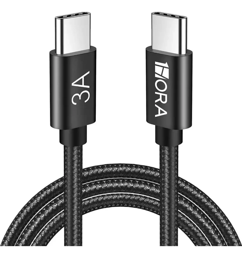 CABLE 1 HORA TIPO C-C CORDON CAB265 NEGRO