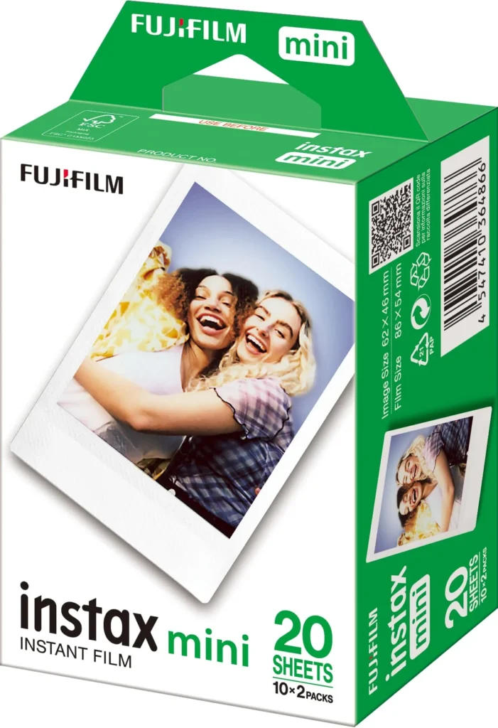 PAPEL FUJIFILM INSTAX MINI 20 UNIDADES